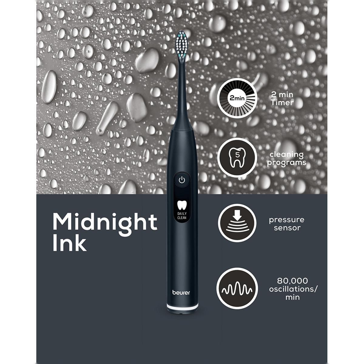 Escova de Dentes Sónica Beurer SC50 Midnight Ink Midnight-10