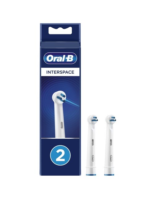 Recargas Escova de Dentes Elétrica Oral-B Braun Interspace - 2 Unidades - Branco Branco-1