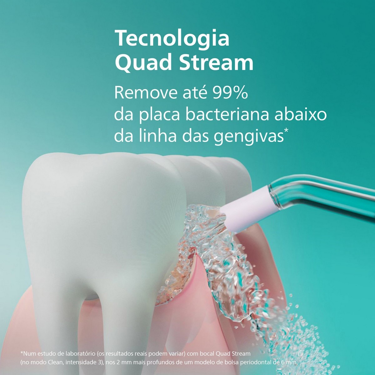 Irrigador Oral Philips HX3826/31 Sonicare Cordless Power Flosser 3000, Uso sem Fios Branco-2