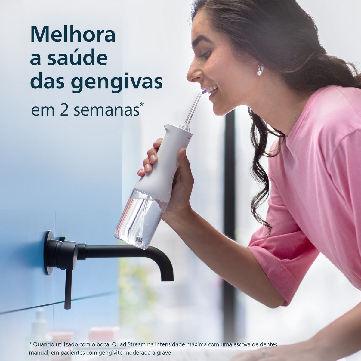 Irrigador Oral Philips HX3826/31 Sonicare Cordless Power Flosser 3000, Uso sem Fios Branco-4