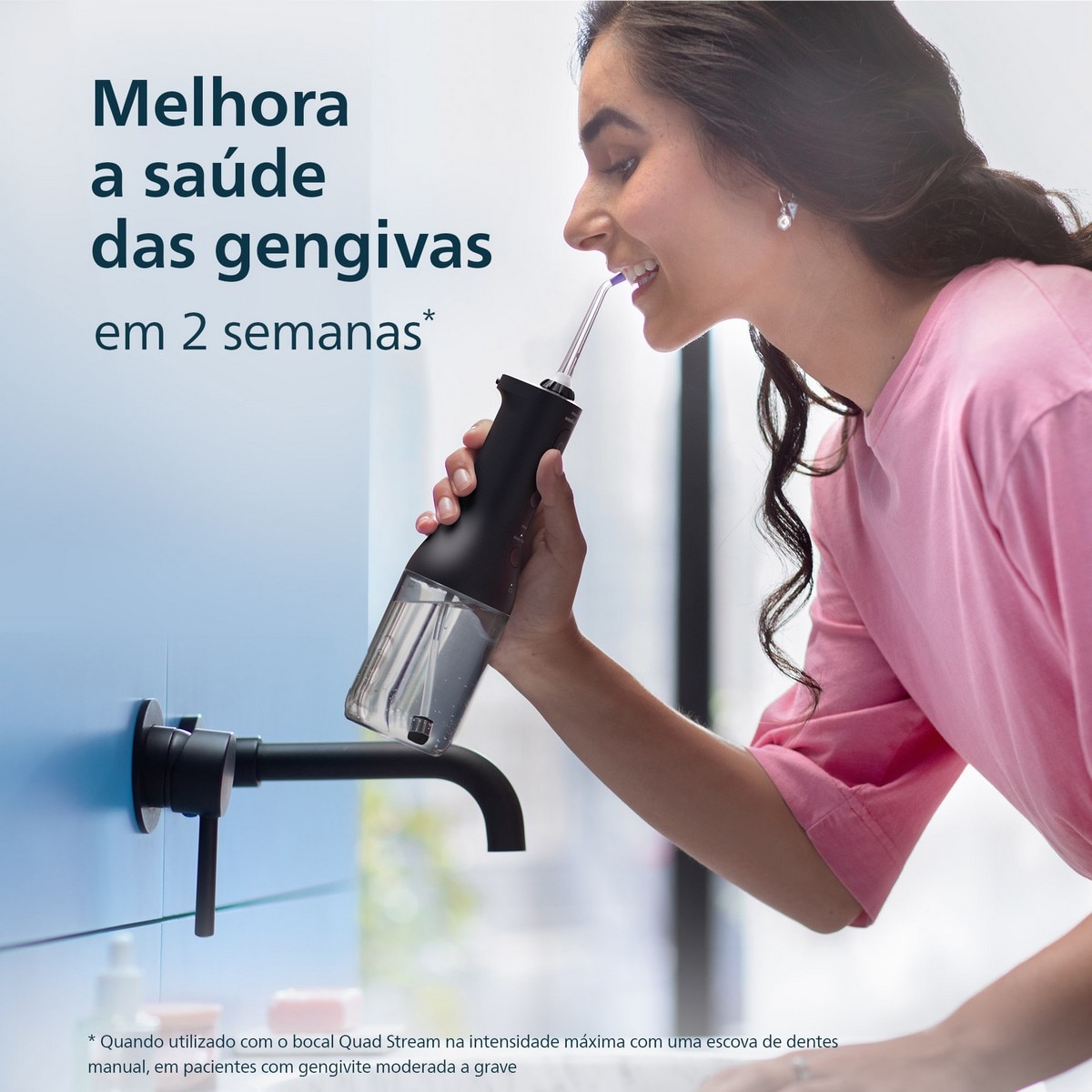 Irrigador Oral sem Fios Philips 3000 HX3826/33 Sonicare Power Flosser - Preto Preto-4