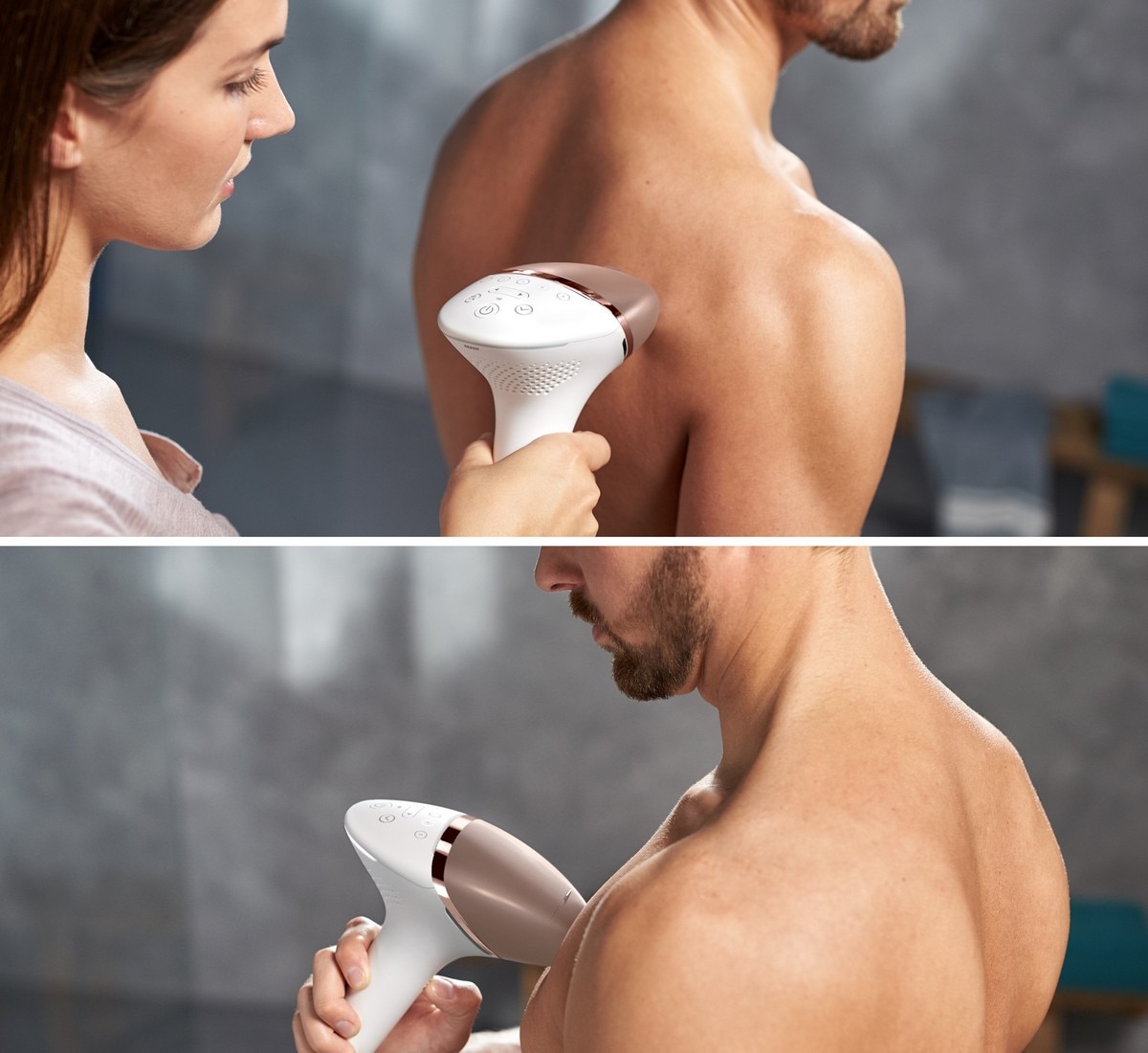 Depiladora de Luz Pulsada IPL Philips BRI955/01 para Rosto, Corpo e Zonas Sensíveis, Tecnologia SenseIQ, 450.000 disparos, 110-240V + App - Branco Branco-9