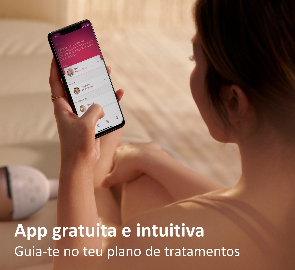 Depiladora de Luz Pulsada IPL Philips Lumea Serie 8000 945/00 Rosto e Corpo, 2 Cabeças - Branco Branco-10