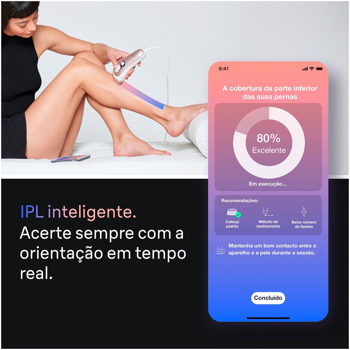 Depiladora de Luz Pulsada IPL Braun Silk Expert S7 PL7147 para Corpo e Rosto - Branco e Bronze Branco / Bronze-3