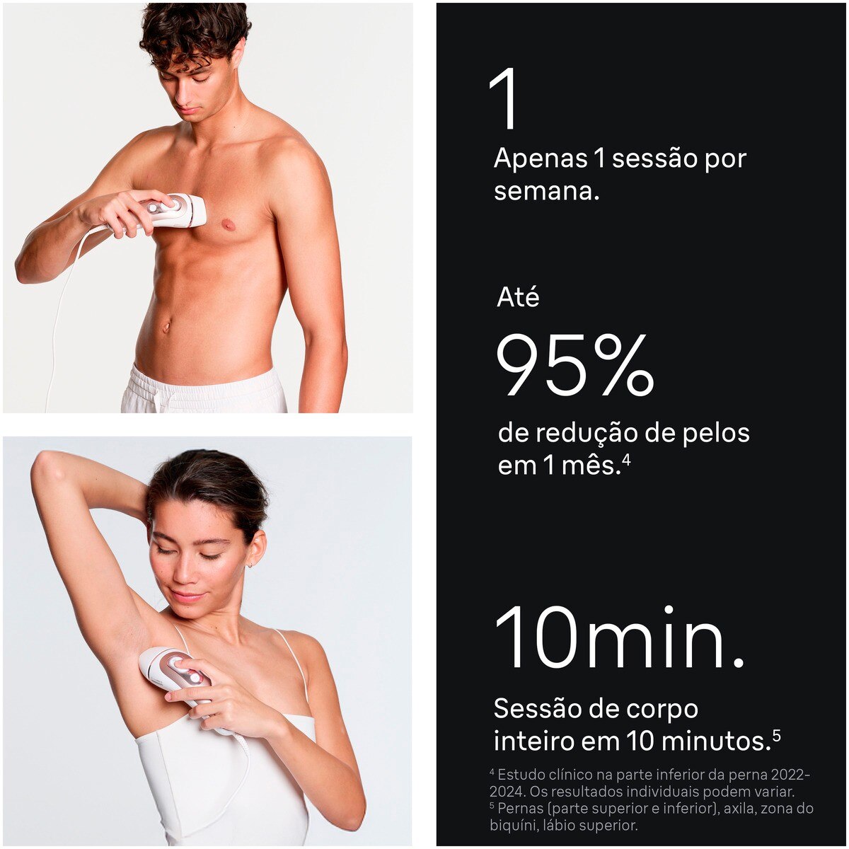 Depiladora de Luz Pulsada IPL Braun Silk Expert S7 PL7147 para Corpo e Rosto - Branco e Bronze Branco / Bronze-5