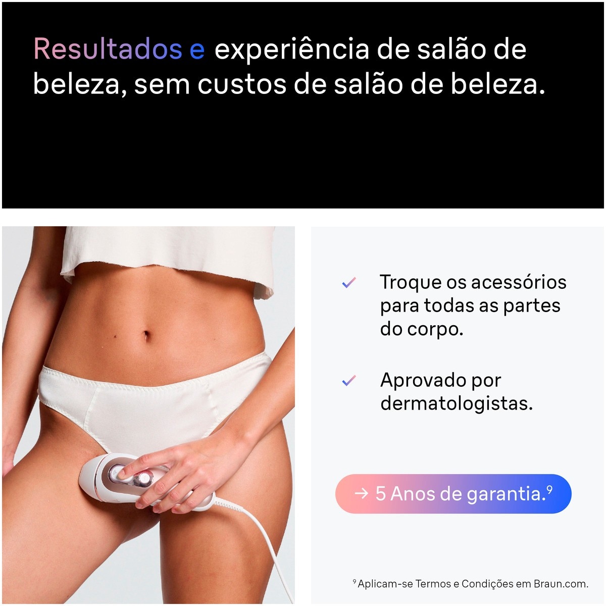 Depiladora de Luz Pulsada IPL Braun Silk Expert S7 PL7147 para Corpo e Rosto - Branco e Bronze Branco / Bronze-6