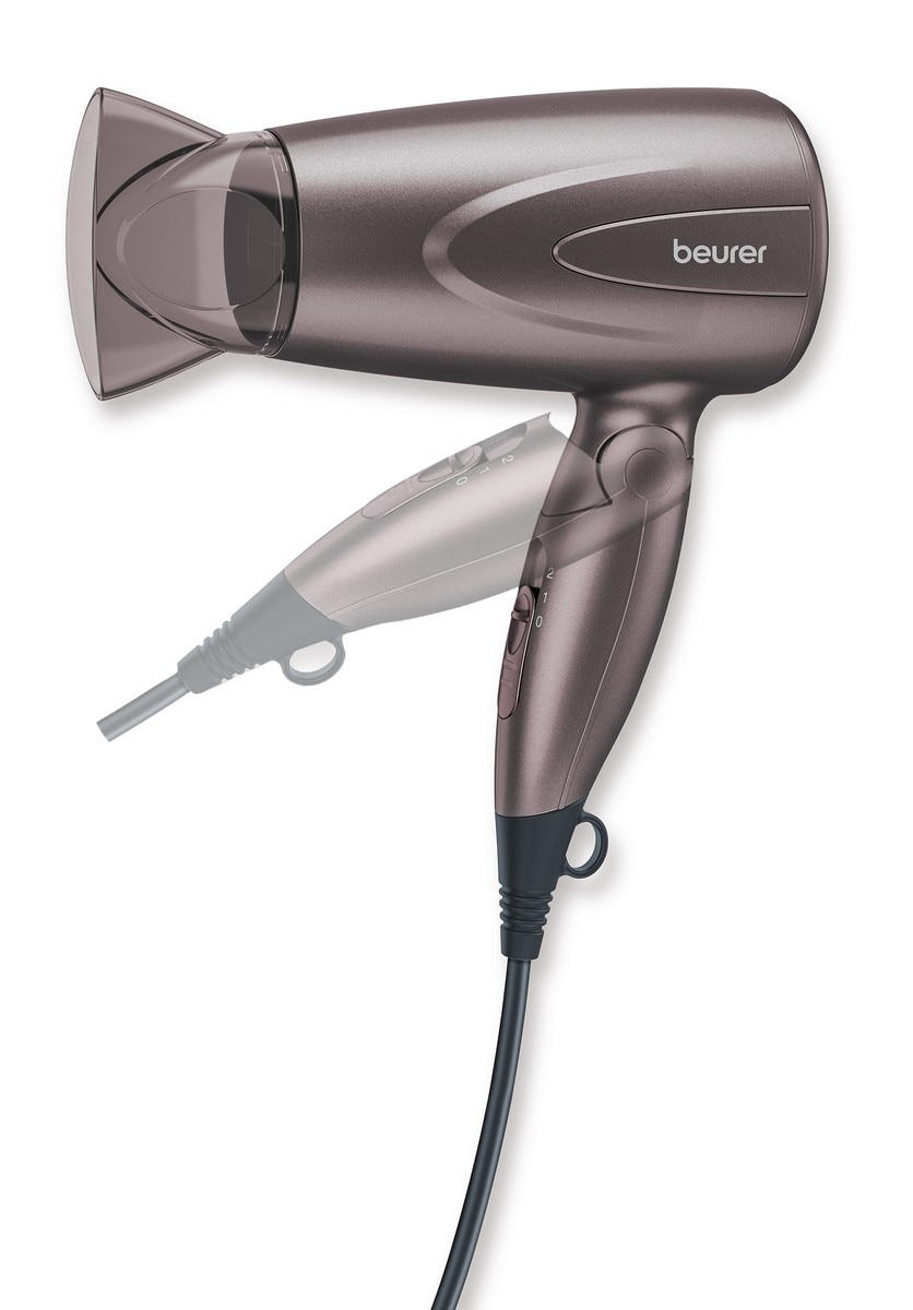 Secador de Cabelo Beurer HC17 de Viagem de 1300 W - Castanho Castanho-2