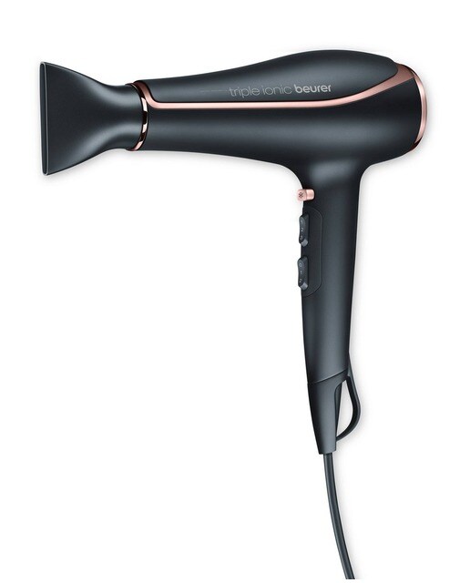 Imagem 0 de Secador de Cabelo Beurer HC80 de 2200 W - Preto e Dourado