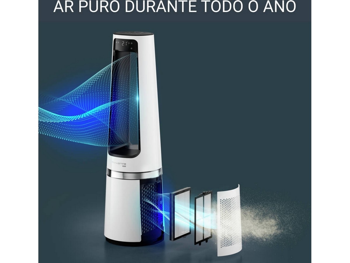 Purificador de Ar Rowenta QU5060F0 Eclipse 3 em 1 para 30 m2 - Branco Branco-4