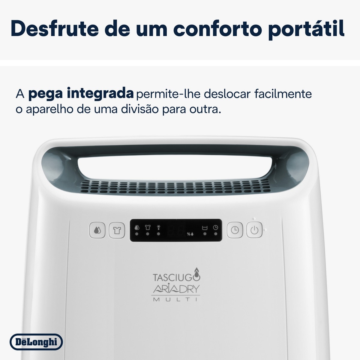 Desumidificador De'Longhi Tasciugo AriaDry Multi DEXD216RF com Função de Secar Roupa e de 16L/dia e Capacidade de 2,1L - Branco 6