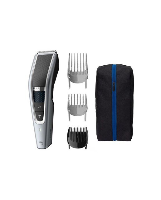 Imagem 0 de Aparador de Cabelo Philips HC5630/15 - Pente para Barba de 3 dias, Uso com e sem Cabo e Autonomia 90 min - Preto e Prateado