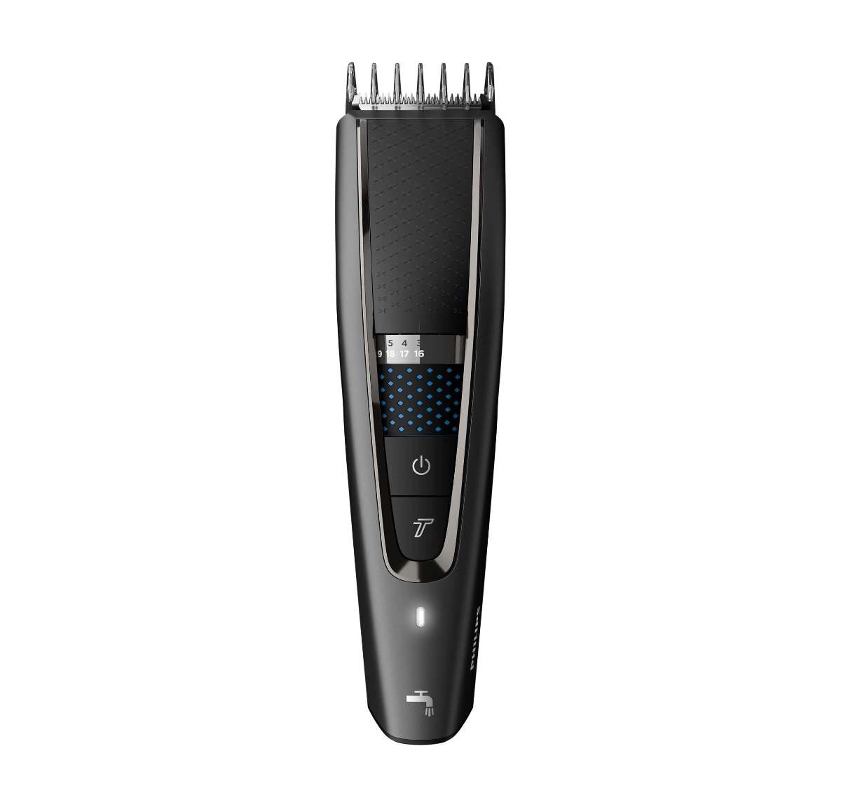 Aparador de Cabelo Philips HC7650/15 - Pente para Barba de 3 Dias, Uso com e sem Cabo. Autonomia 90 min, Bolsa Premium, Tesoura e Pente - Preto e Cinza 3