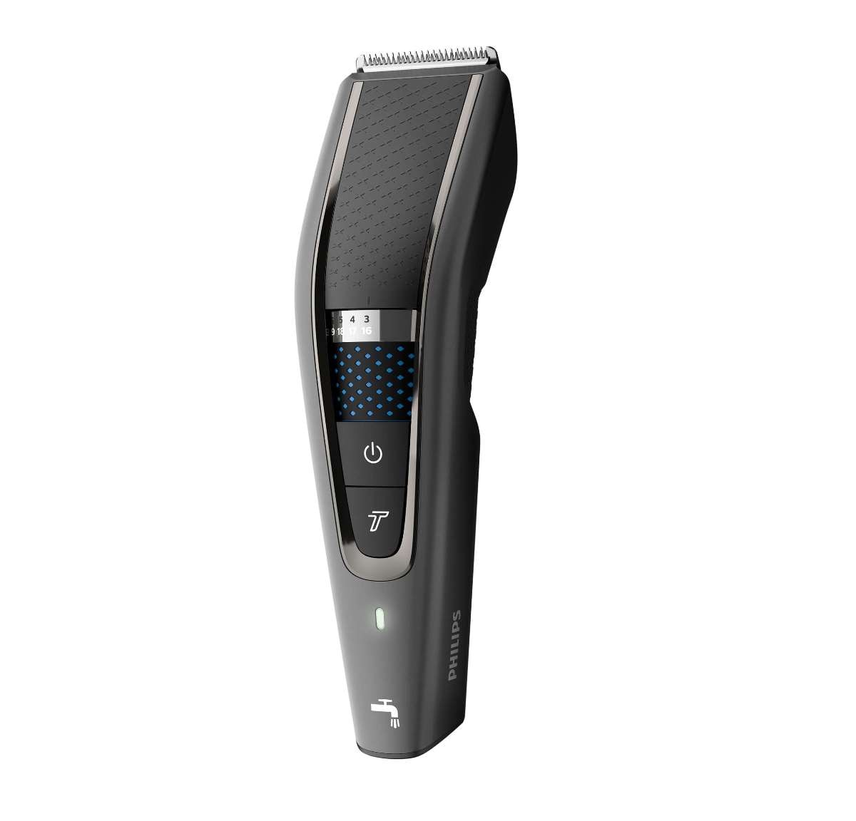 Aparador de Cabelo Philips HC7650/15 - Pente para Barba de 3 Dias, Uso com e sem Cabo. Autonomia 90 min, Bolsa Premium, Tesoura e Pente - Preto e Cinza 4