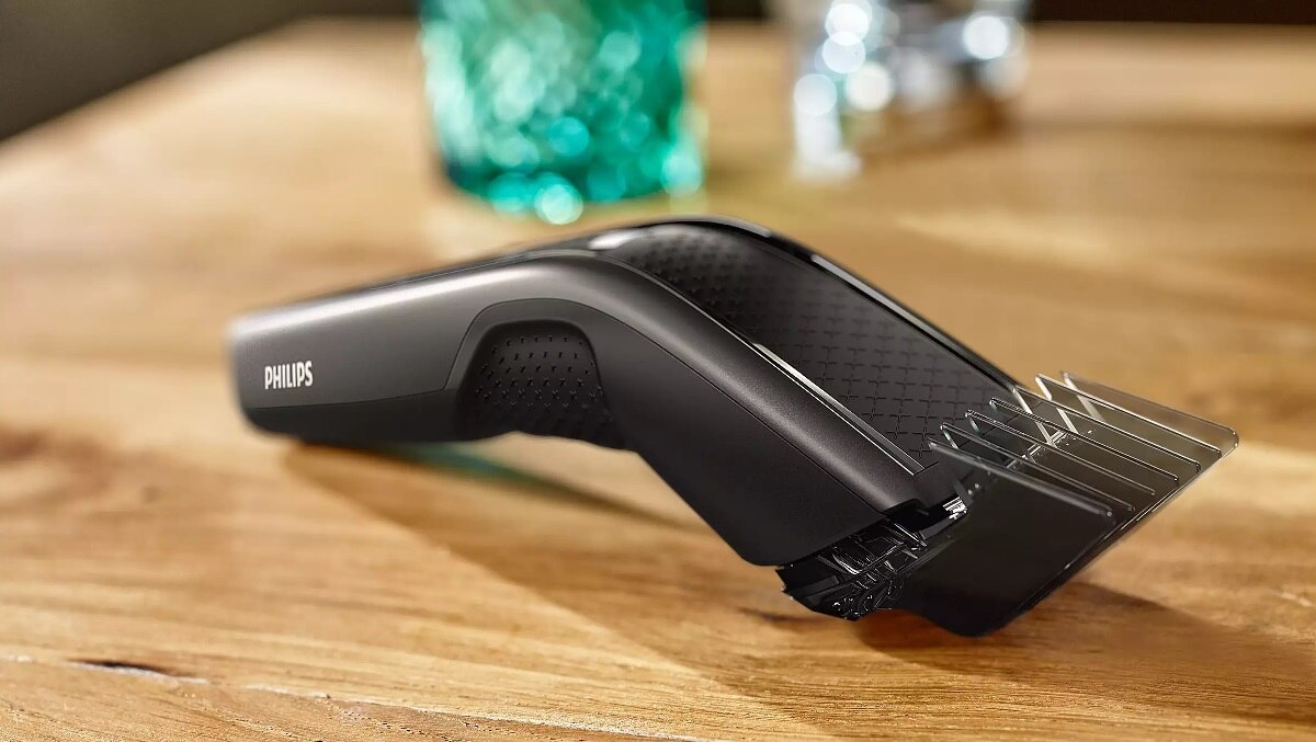 Aparador de Cabelo Philips HC7650/15 - Pente para Barba de 3 Dias, Uso com e sem Cabo. Autonomia 90 min, Bolsa Premium, Tesoura e Pente - Preto e Cinza 8