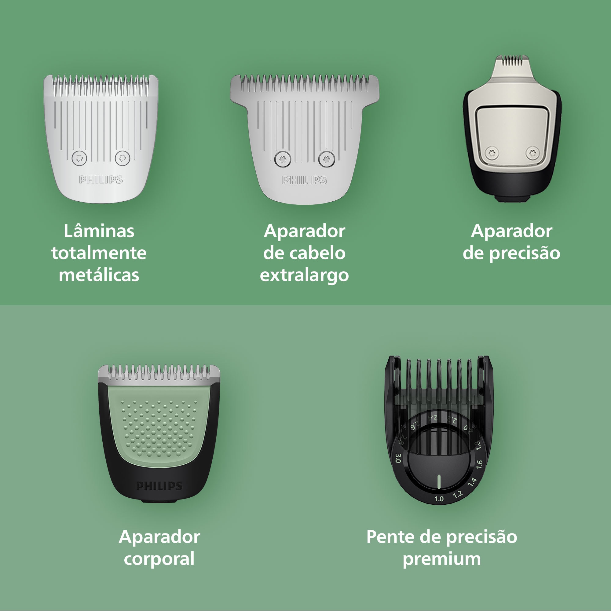 Aparador Multifunções Philips Series 9000 MG9557/15 All-in-One Trimmer 20 em 1 Cinzento-5