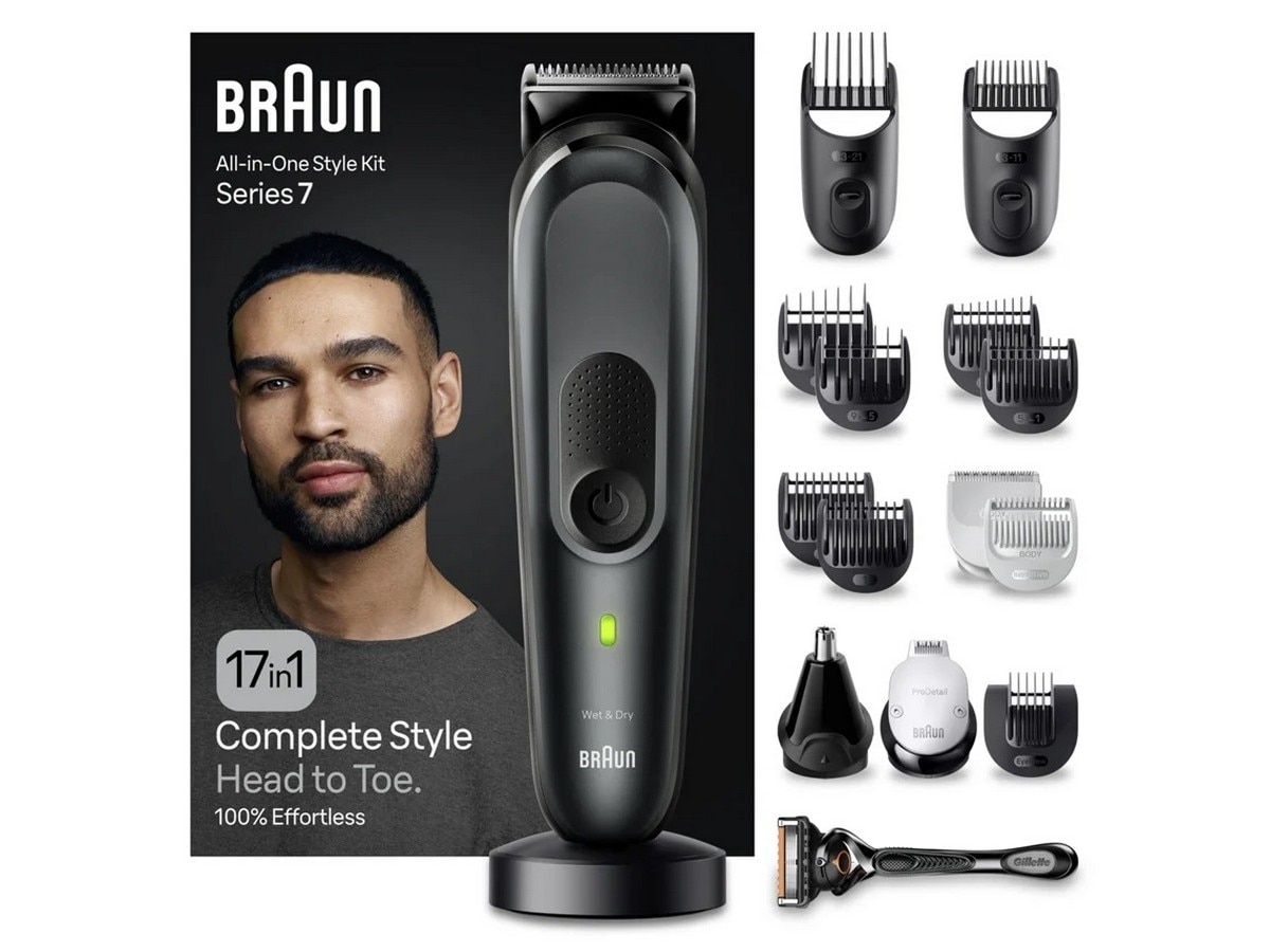 Aparador Multifunções Braun Serie 7 MGK7491 Autonomia 100 min Corrente - Preto e Cinzento Preto / Cinzento-2