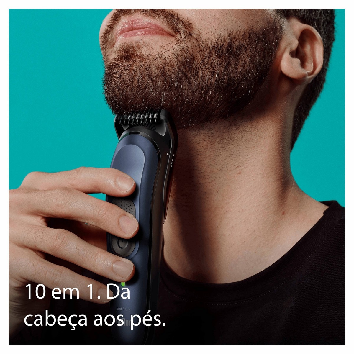 Aparador Multifunções Braun Series 7 MGK7410 Autonomia 100 min Corrente - Preto e Azul Preto / Azul-3