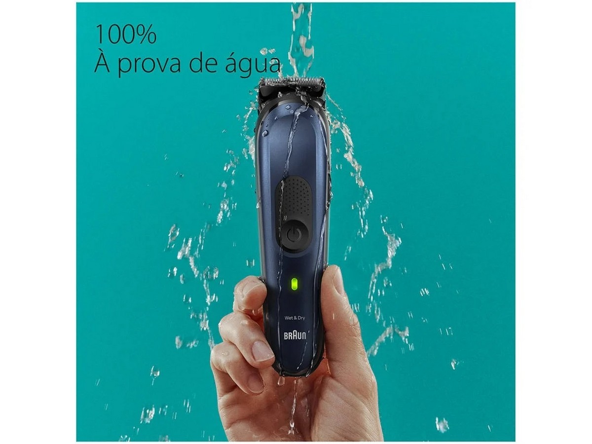 Aparador Multifunções Braun Series 7 MGK7410 Autonomia 100 min Corrente - Preto e Azul Preto / Azul-7