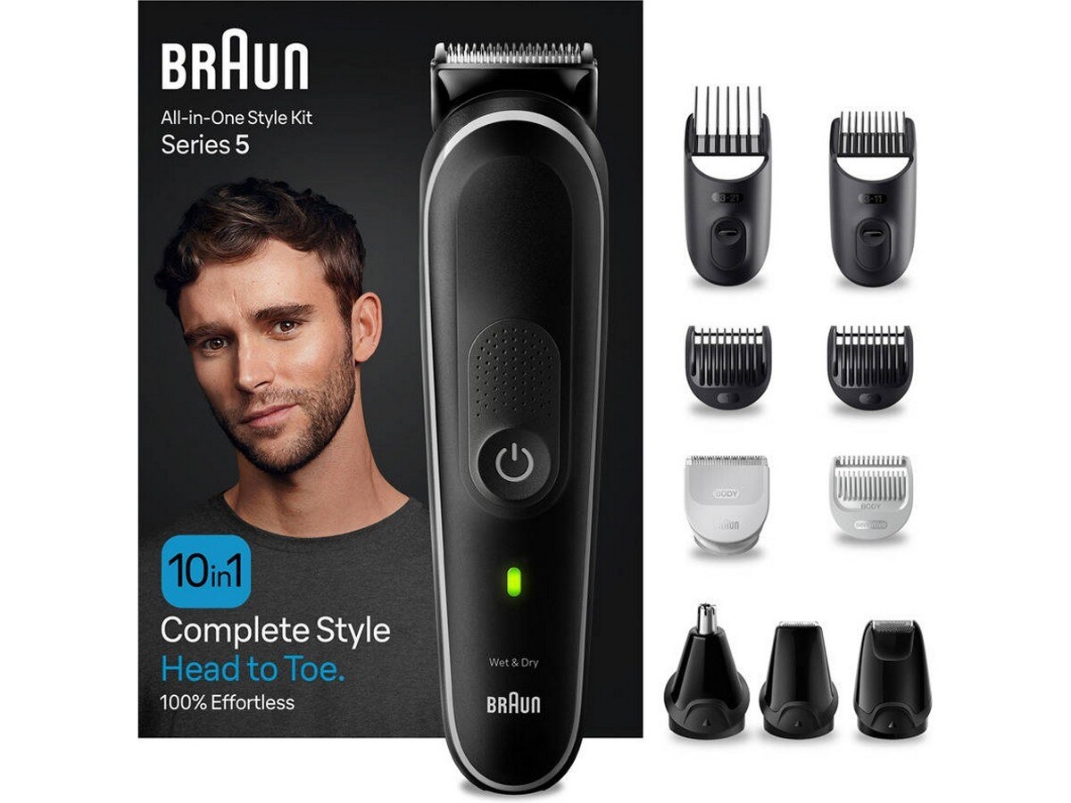 Aparador Multifunções Braun Series 5 MGK5440 Autonomia 100 min Bateria - Preto e Cinzento Preto / Cinzento-2