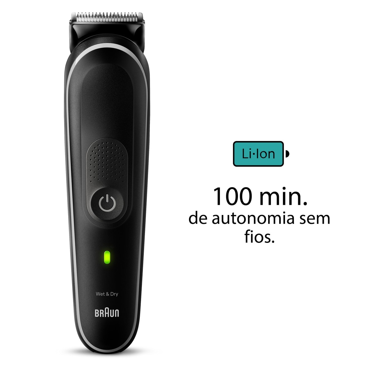 Aparador Multifunções Braun Series 5 MGK5440 Autonomia 100 min Bateria - Preto e Cinzento Preto / Cinzento-7