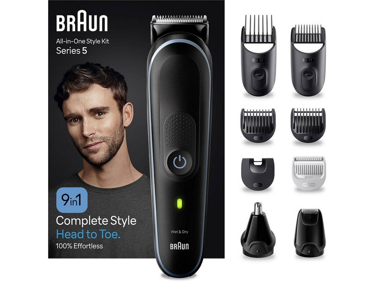 Aparador Multifunções Braun Series 5 MGK5411 Autonomía 100 min - Corrente - Preto e Azul Preto / Azul-2
