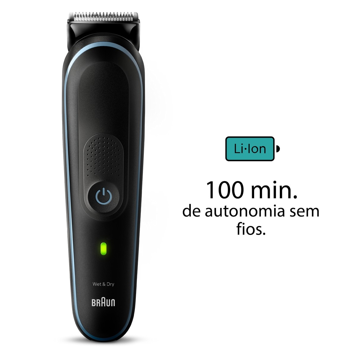 Aparador Multifunções Braun Series 5 MGK5411 Autonomía 100 min - Corrente - Preto e Azul Preto / Azul-7