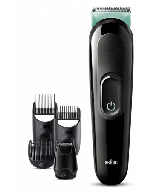 Aparador Multifunções Braun MGK3411 Multigroom - Preto e Verde Preto / Verde-1