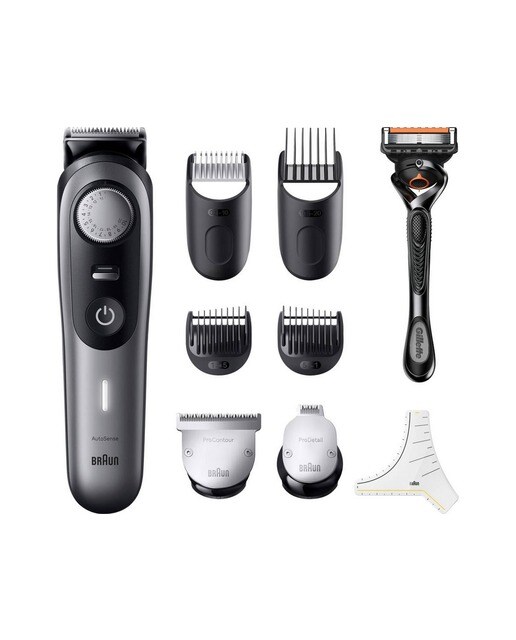 Aparador de Barba Braun 9 BT9420 Autonomia 180 min Preto / Cinzento-1