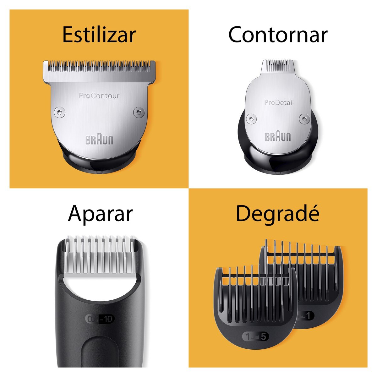 Aparador de Barba Braun 9 BT9420 Autonomia 180 min Preto / Cinzento-9