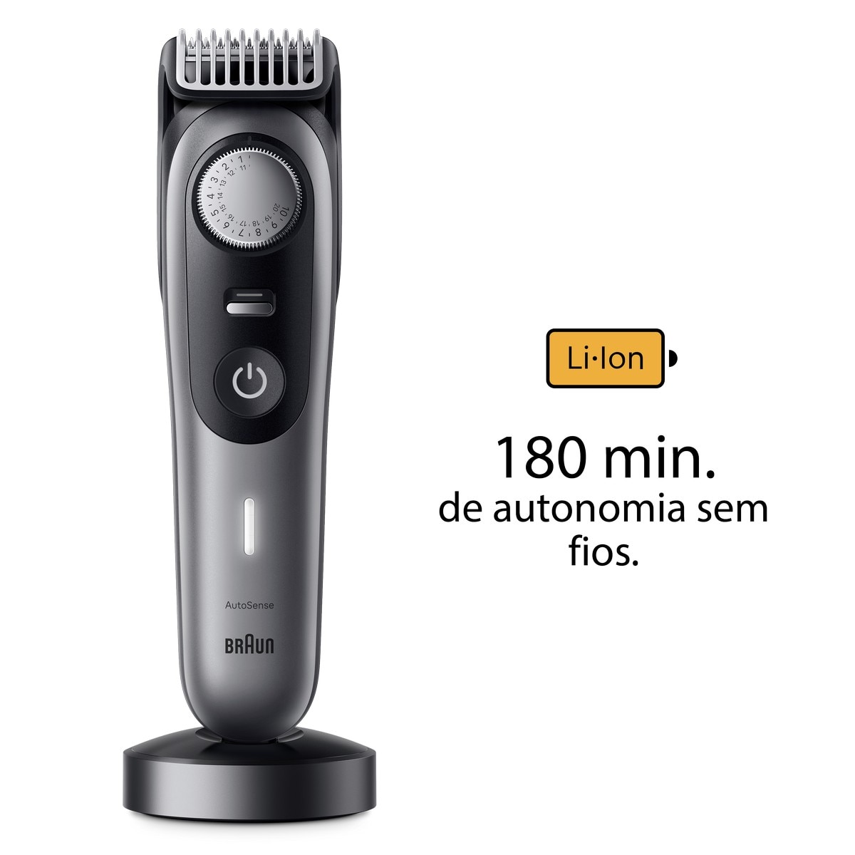 Aparador de Barba Braun 9 BT9420 Autonomia 180 min Preto / Cinzento-10