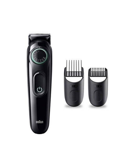 Aparador de Barba Braun 3 BT3411 Autonomia 100 min - Preto e Verde Preto / Verde-1