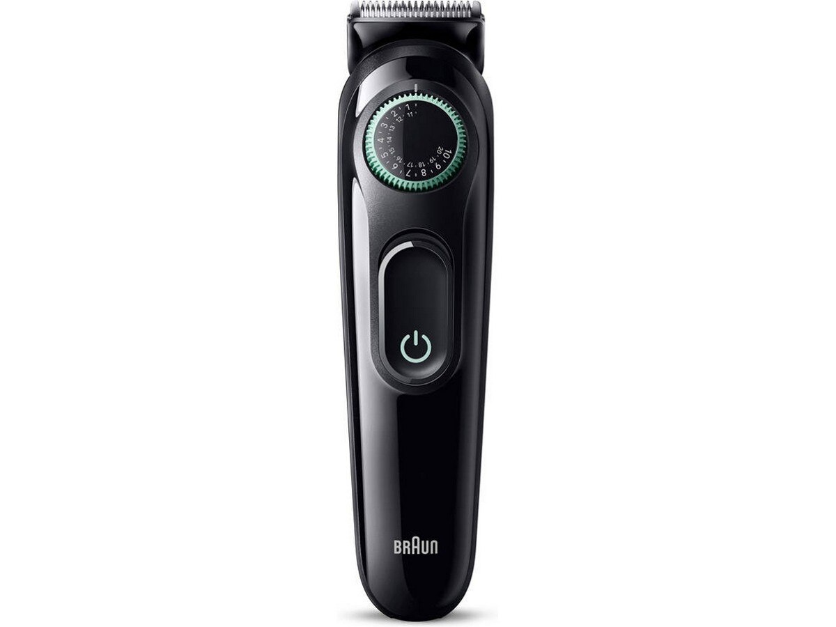 Aparador de Barba Braun 3 BT3411 Autonomia 100 min - Preto e Verde Preto / Verde-2
