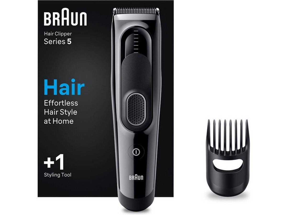 Aparador de Cabelo Braun Hairclipper HC5310 Autonomía 50 min - Corrente - Preto Preto-2
