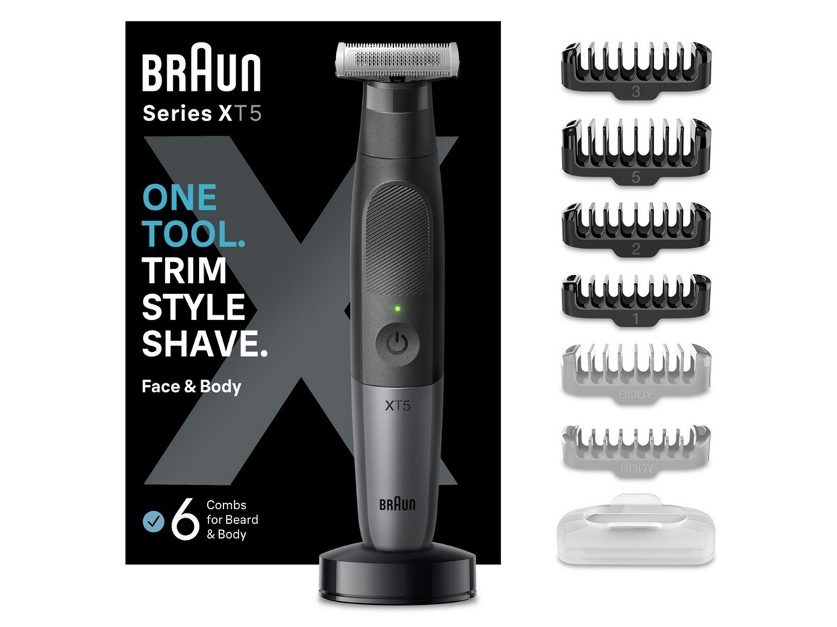 Aparador de Barba Braun XT5300 Autonomia 45 min - Preto e Cinzento Preto / Cinzento-2