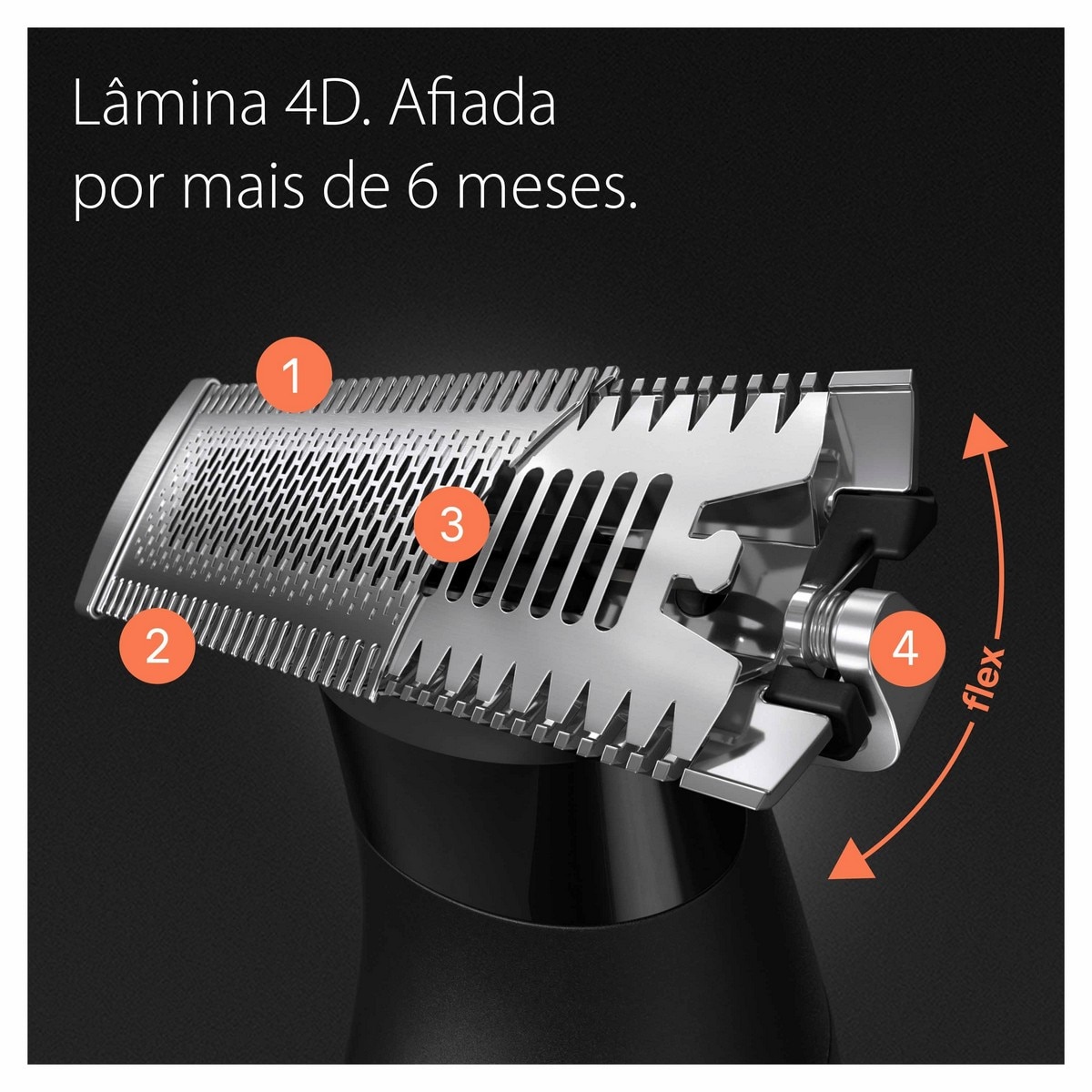 Aparador de Barba Braun XT5100 Autonomía 45 min - Preto e Cinzento Cinzento-6