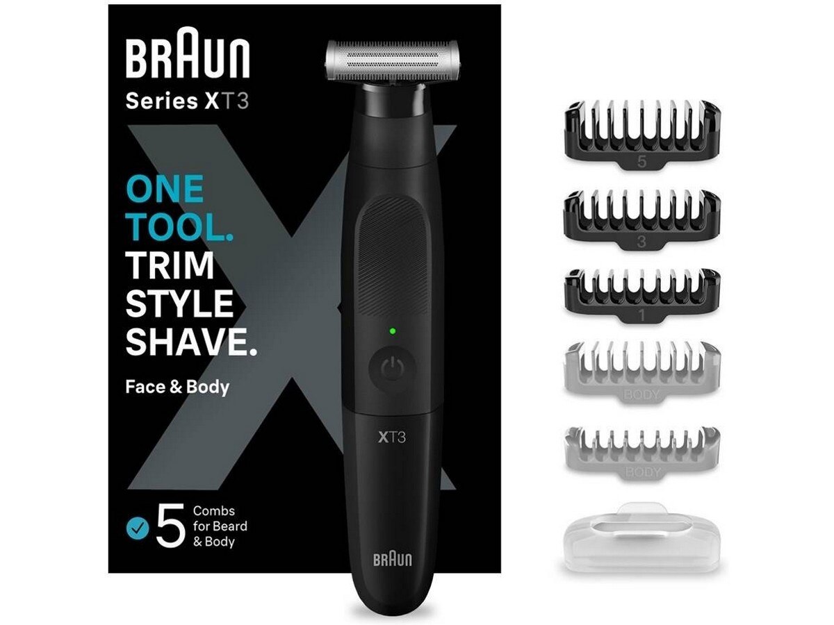 Aparador de Barba Braun XT3200 Autonomia 45 min - Preto Preto-2