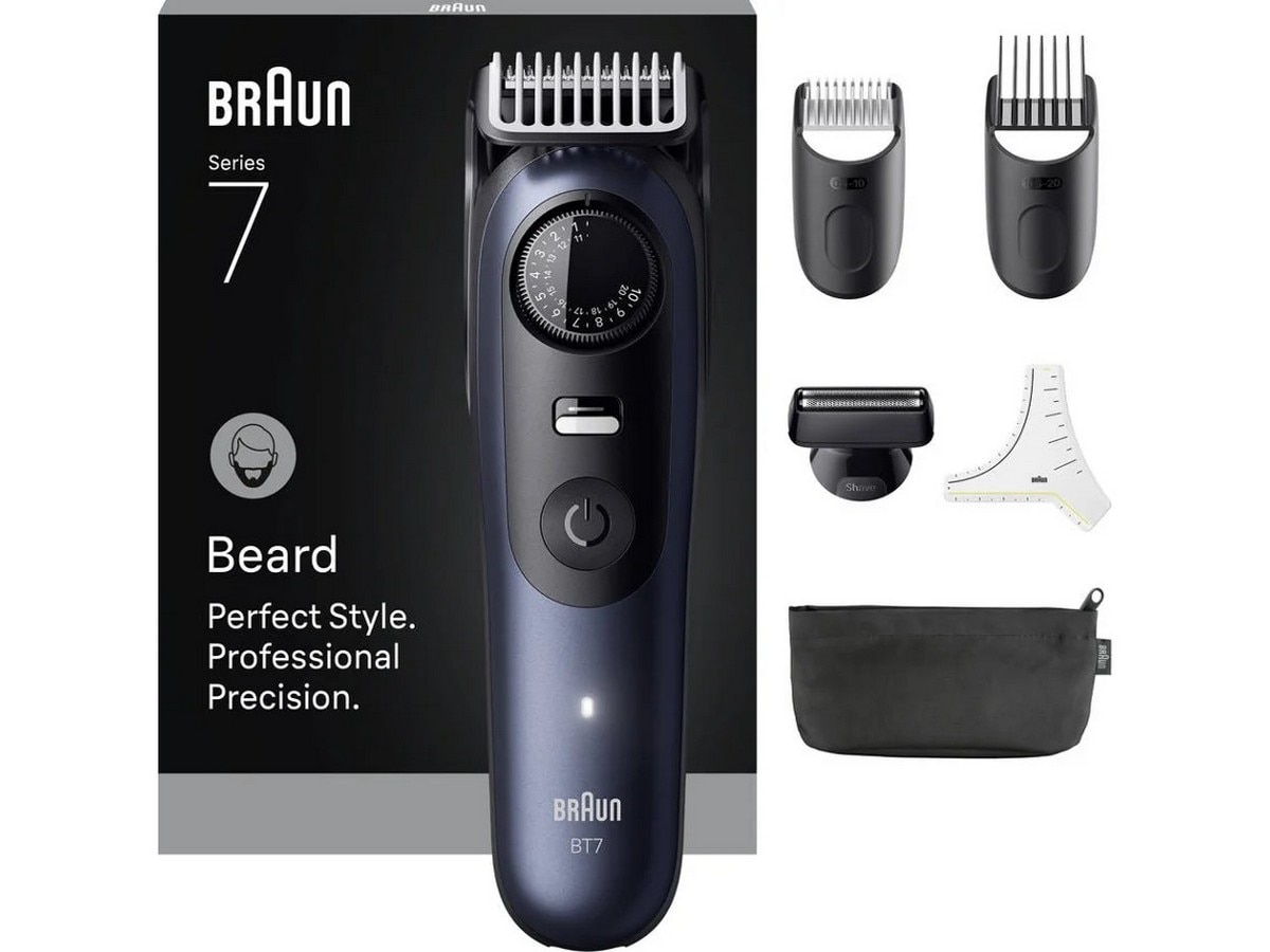 Imagem 0 de Aparador de Barba Braun Series 7 BT7520 com 40 Ajustes de Comprimento