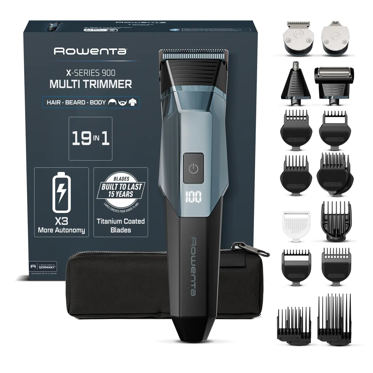 Imagem 0 de Aparador Multifunções Rowenta TN9730E0 X-Series 900 - 19 em 1, para Barba, Cabelo e Corpo
