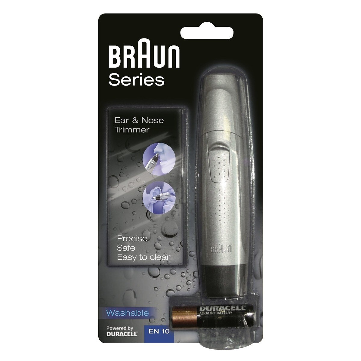 Aparador de Precisão Braun Ear&Nose EN-10 para Nariz e Orelhas - Prateado Prateado-3