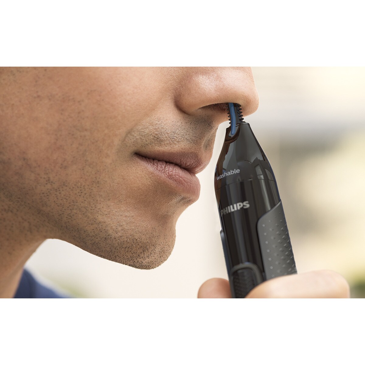 Aparador de Precisão Philips NT3650/16 - Nariz, Orelhas e Sobrancelhas, Escova de Limpeza e Bolsa de Viagem - Preto Preto-4