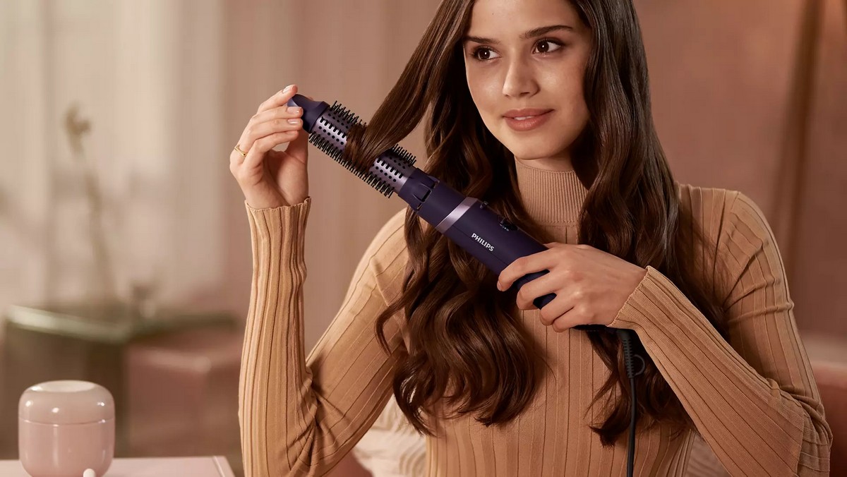 Escova Modelador de Cabelo Philips Serie 3000 BHA305/00 de 800 W e 3 Níveis de Temperatura - Roxo Roxo-5