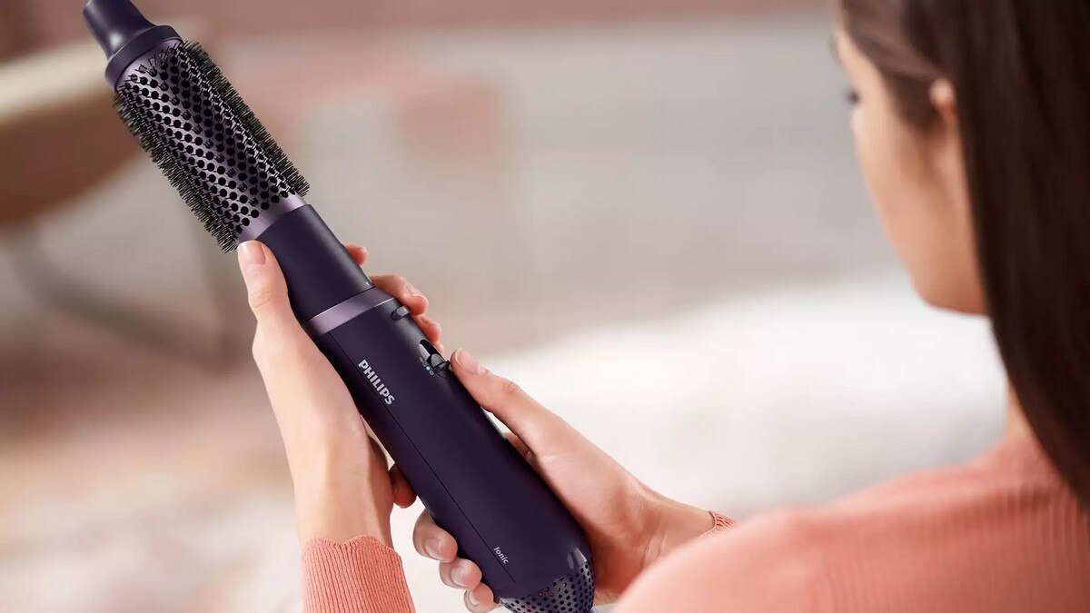 Escova Modelador de Cabelo Philips Serie 3000 BHA305/00 de 800 W e 3 Níveis de Temperatura - Roxo Roxo-8