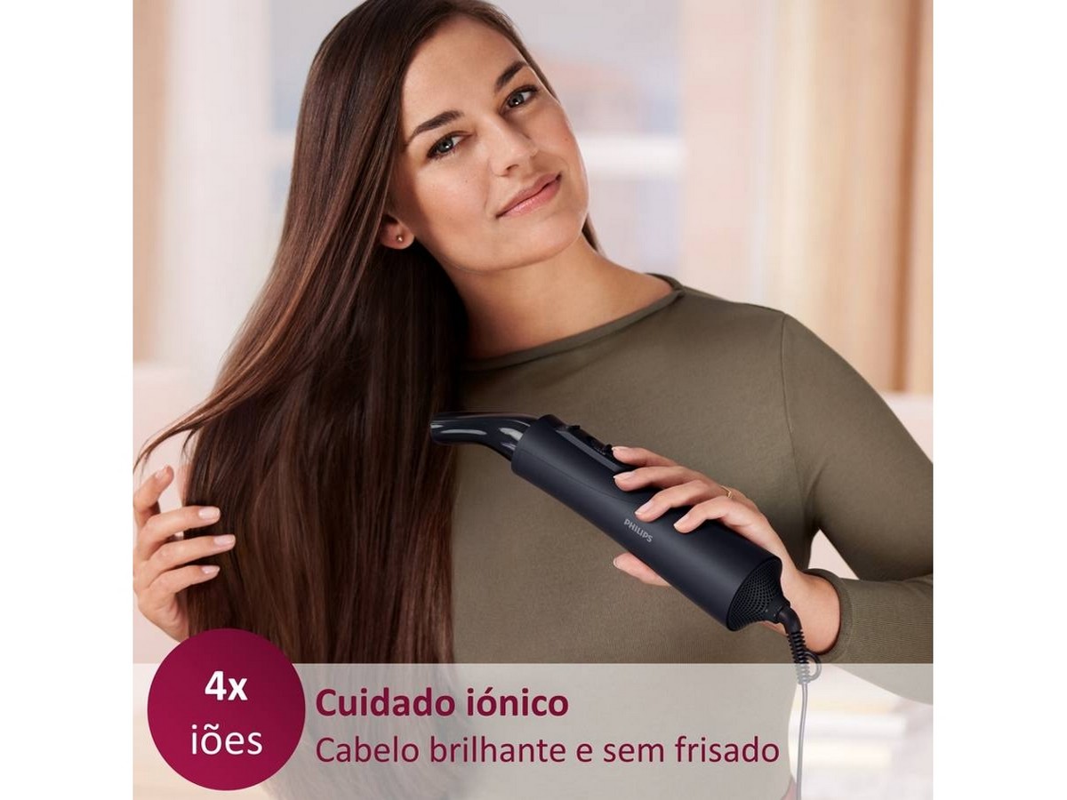 Escova Modelador de Cabelo Philips BHA530/00 de 1000 W - Preto Preto-4