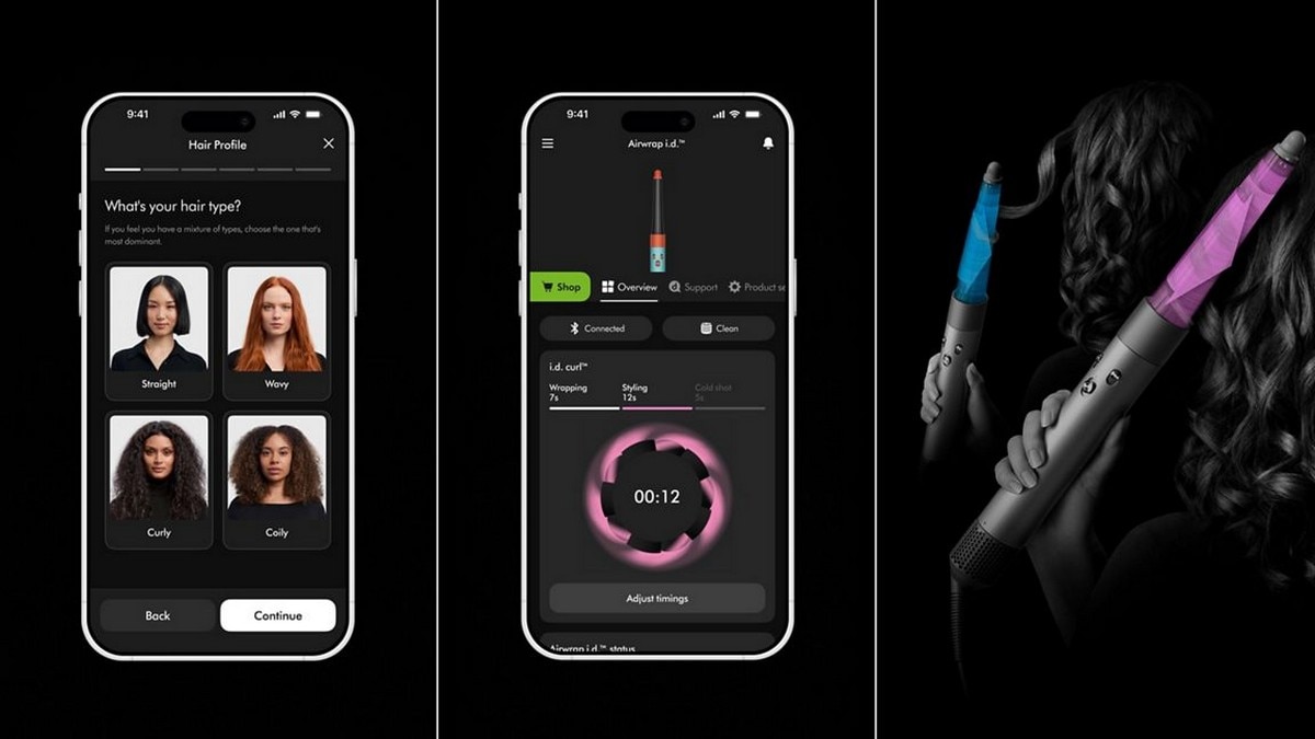 Modelador Dyson Airwrap ID com Bluetooth - Rosa Rosa-5