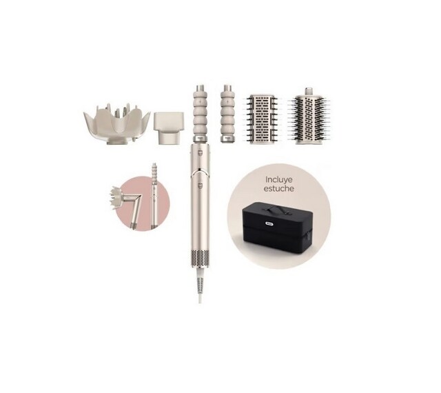 Imagem 0 de Modelador e Secador de Cabelo Shark FlexStyle HD446SLEU, 5 em 1 - Champanhe