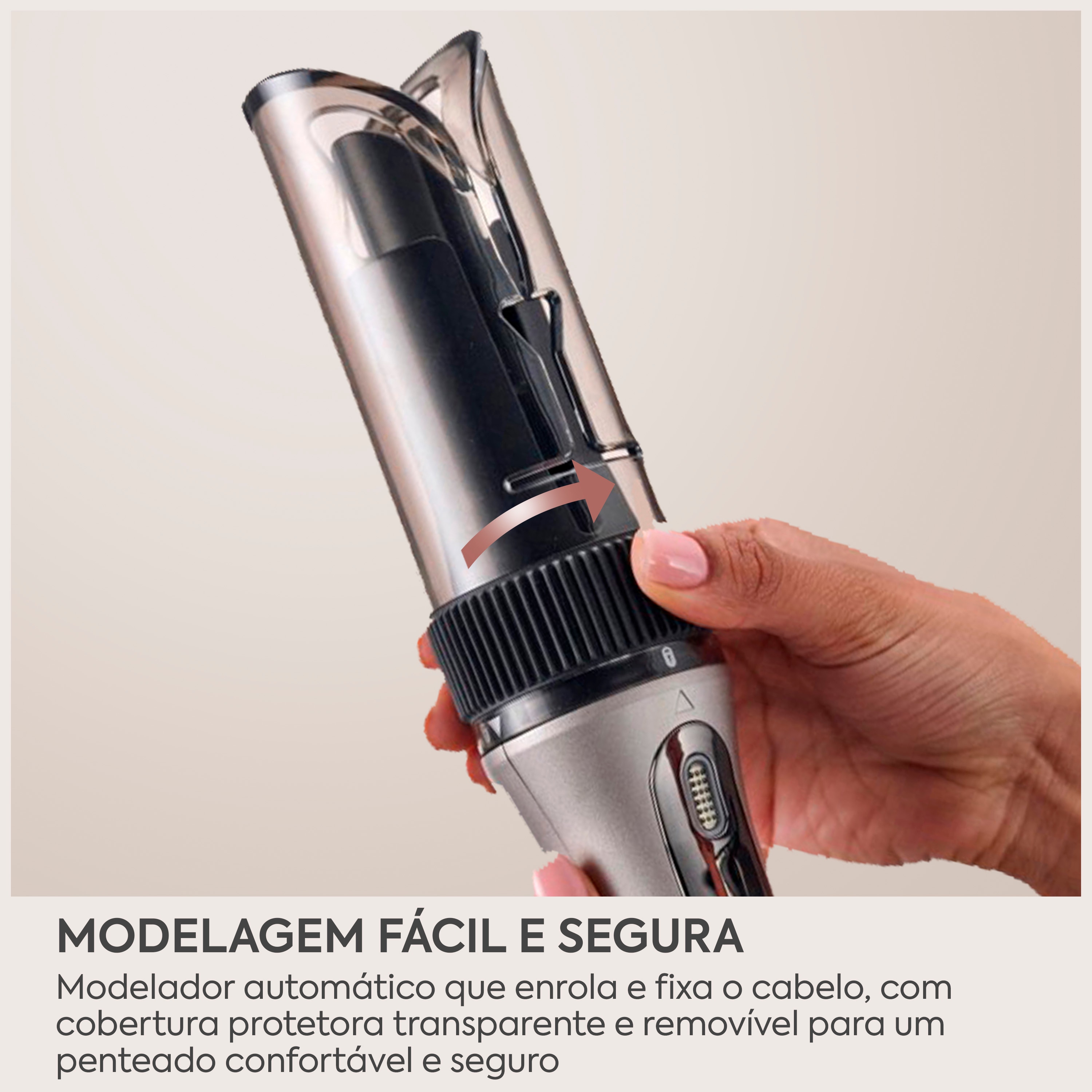 Modelador Automático BaByliss Style Secret Air C6688E, Tecnologia Auto Curl, 11 Configurações de Penteado, Ondas Naturais, Caracóis Definidos, Sem Embaraços Preto-7