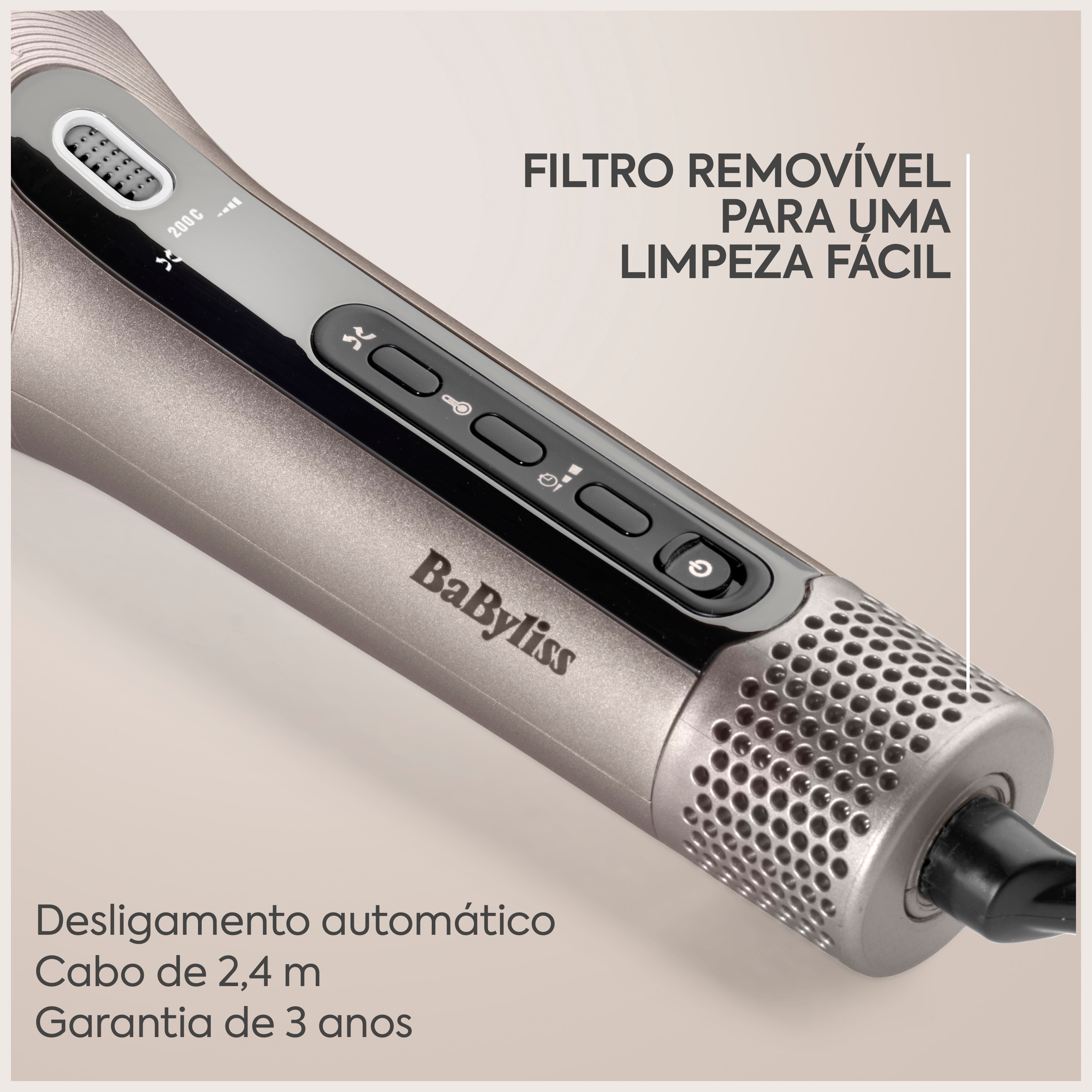 Modelador Automático BaByliss Style Secret Air C6688E, Tecnologia Auto Curl, 11 Configurações de Penteado, Ondas Naturais, Caracóis Definidos, Sem Embaraços Preto-9