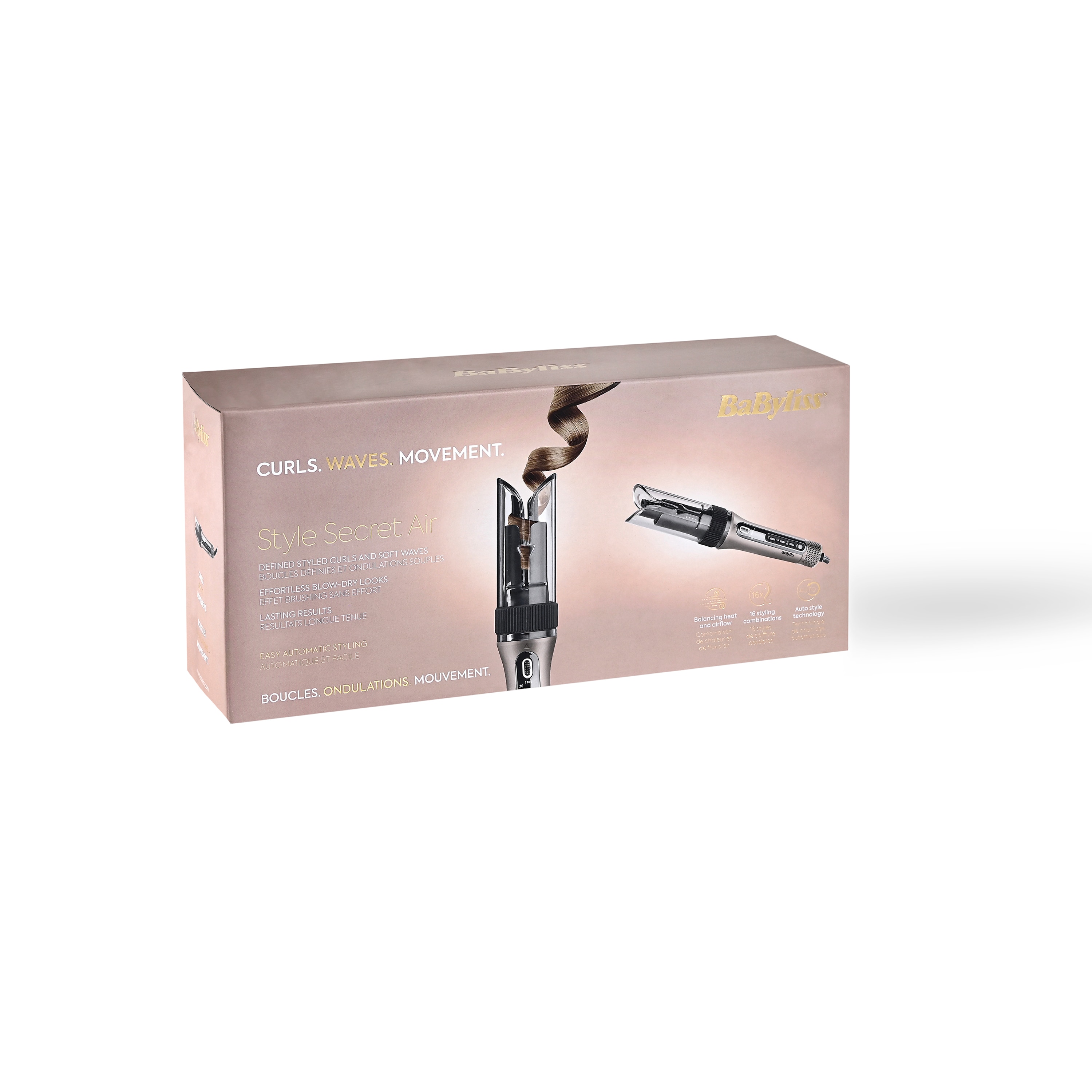 Modelador Automático BaByliss Style Secret Air C6688E, Tecnologia Auto Curl, 11 Configurações de Penteado, Ondas Naturais, Caracóis Definidos, Sem Embaraços Preto-11