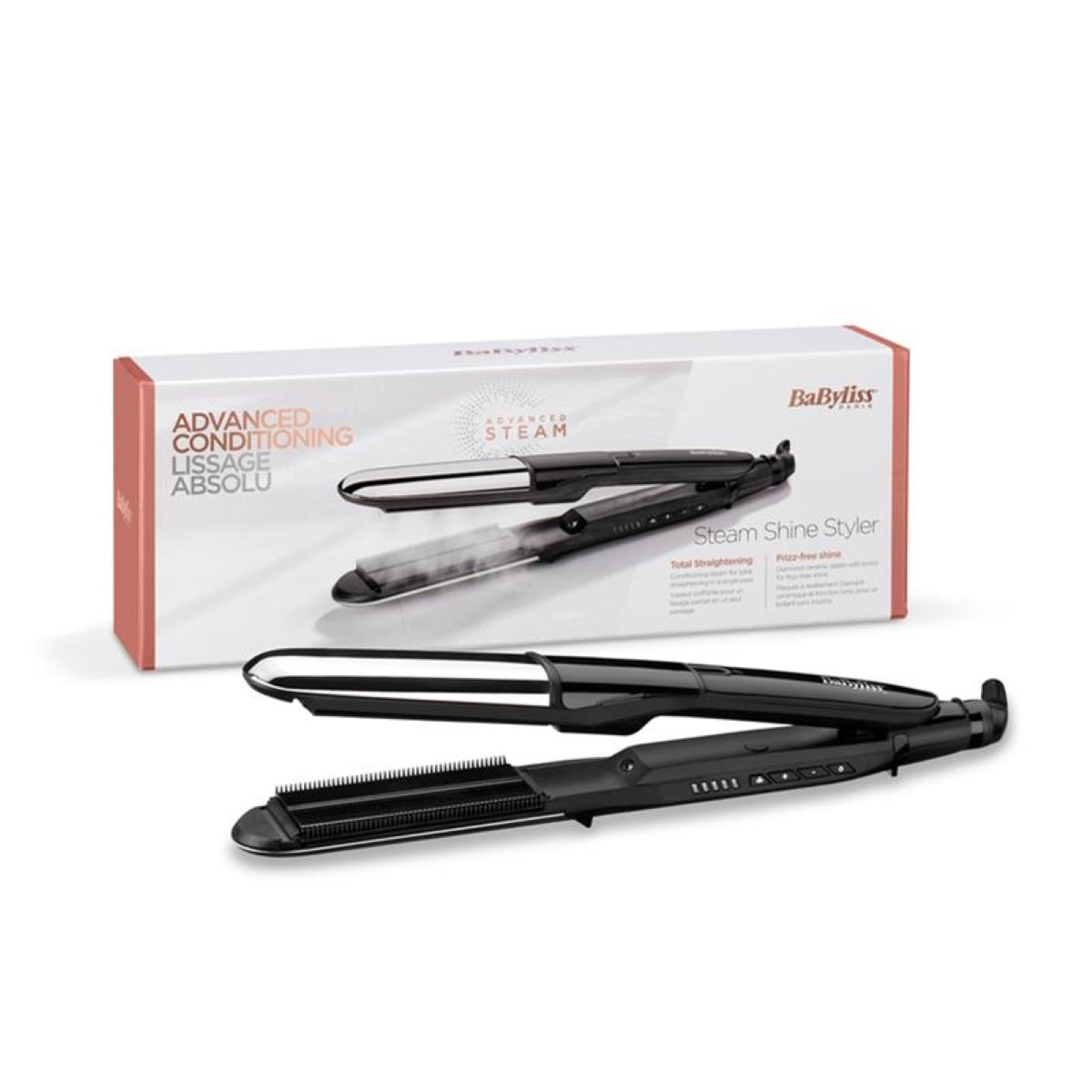 Alisador de Cabelo BaByliss ST496E - Preto/Prateado 2