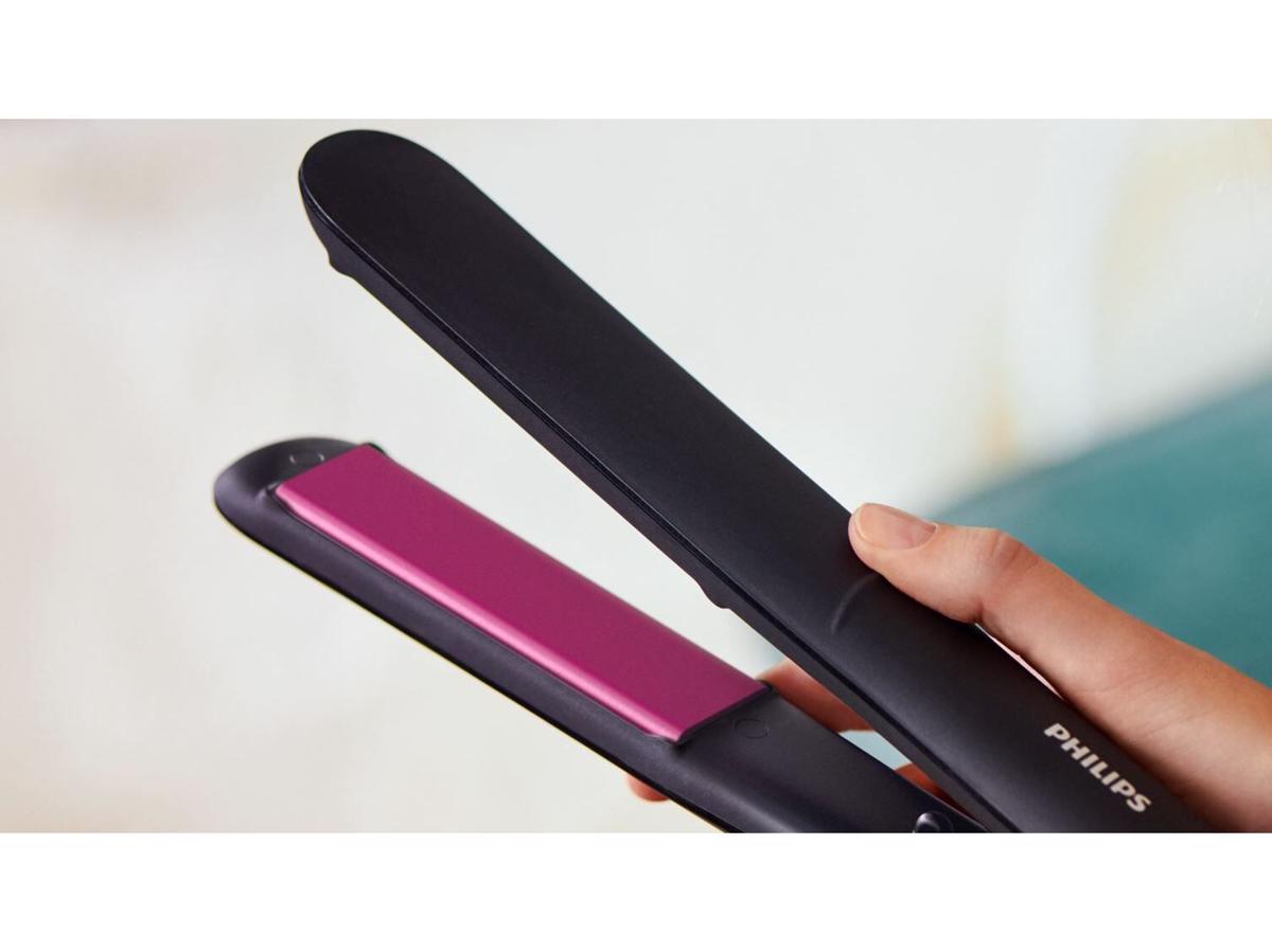 Alisador de Cabelo Philips BHS375/00 - Placas Cerâmicas, 2 Ajustes de Temperatura e 110-240V - Preto e Rosa Preto / Rosa-2